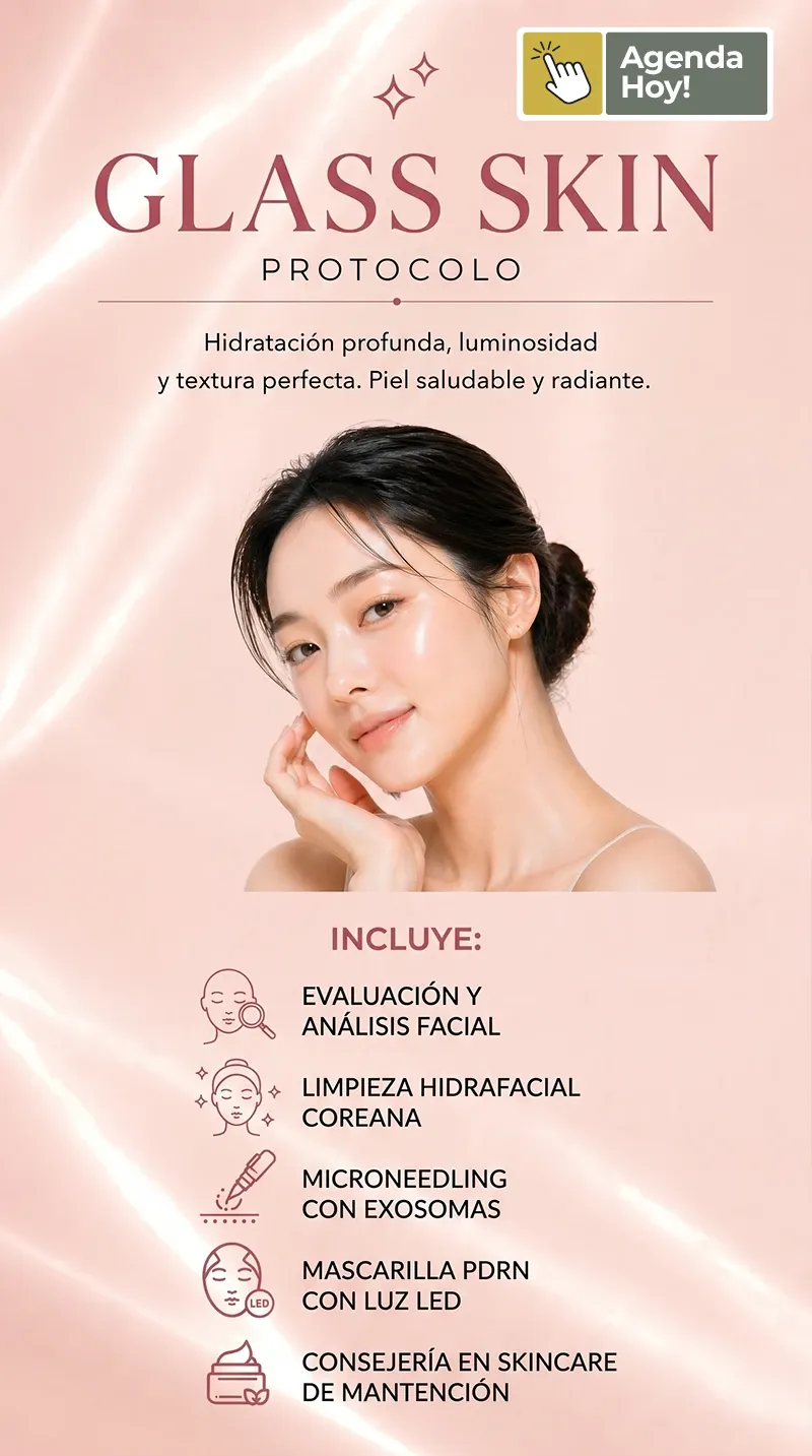 Protocolo de estética coreano glass skin